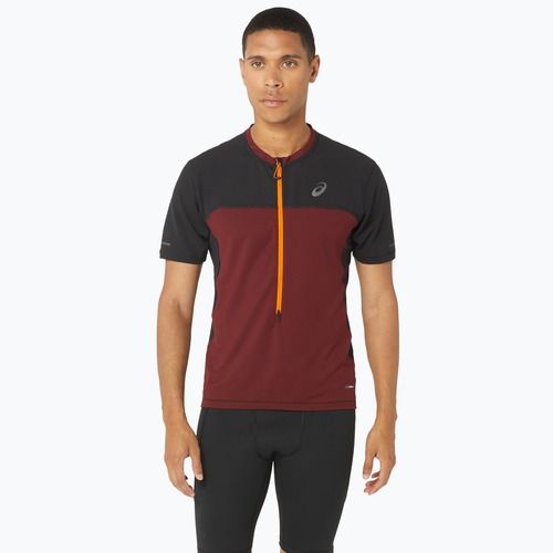Tricou de alergat pentru bărbați  ASICS Fujitrail antique red/performance black