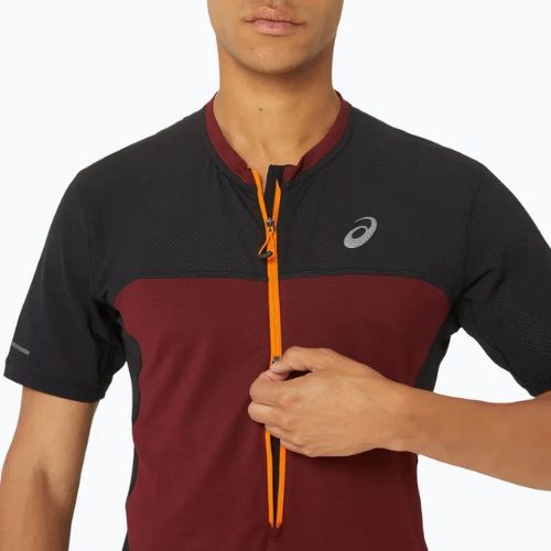 Tricou de alergat pentru bărbați  ASICS Fujitrail antique red/performance black