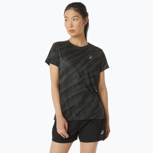 Tricou de alergat pentru bărbați ASICS Core All Over Print graphite grey/performance black