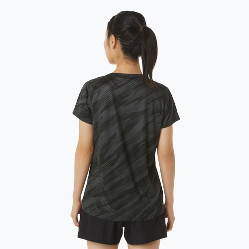 Tricou de alergat pentru bărbați ASICS Core All Over Print graphite grey/performance black