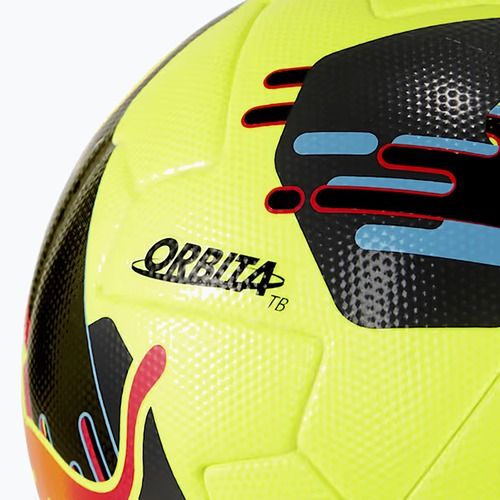 Minge de fotbal PUMA Orbita 1 TB FIFA Quality Pro lemon tonic/multicolor mărimea 5