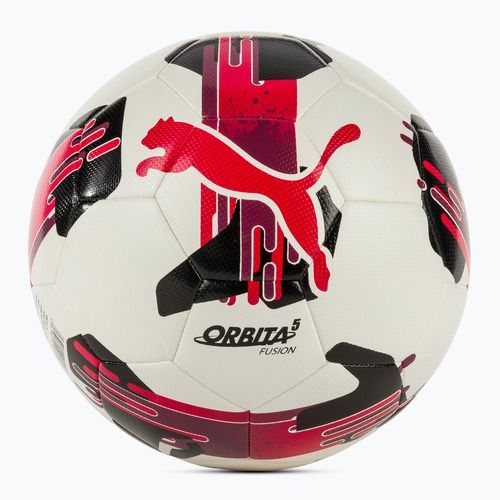Minge de fotbal PUMA Orbita 5 Fusion puma white/puma red mărimea 3