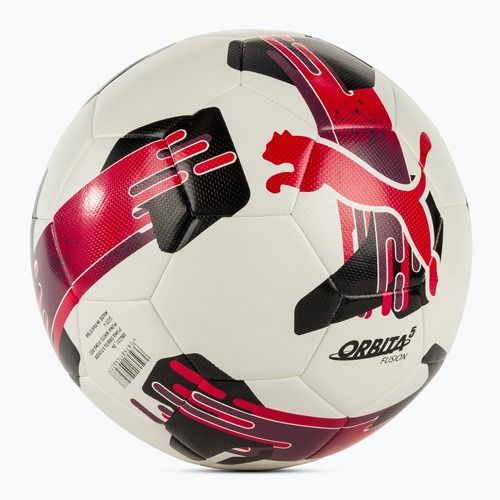 Minge de fotbal PUMA Orbita 5 Fusion puma white/puma red mărimea 4