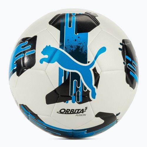 Minge de fotbal PUMA Orbita 5 Fusion puma white/ignite blue mărimea 4
