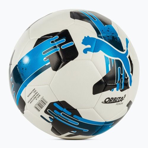 Minge de fotbal PUMA Orbita 5 Fusion puma white/ignite blue mărimea 4