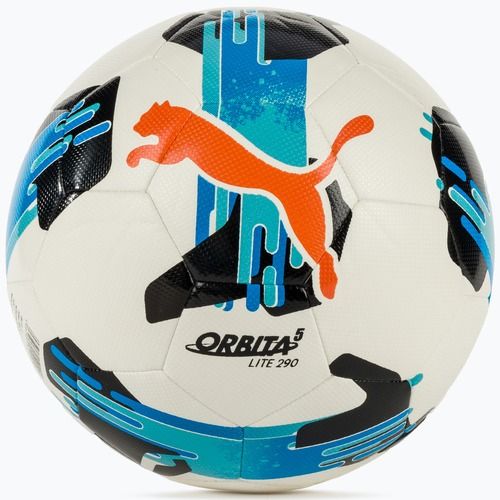Minge de fotbal PUMA Orbita 5 Fusion Lite puma white/multicolor mărimea 3