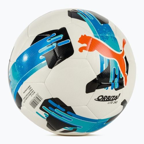 Minge de fotbal PUMA Orbita 5 Fusion Lite puma white/multicolor mărimea 3