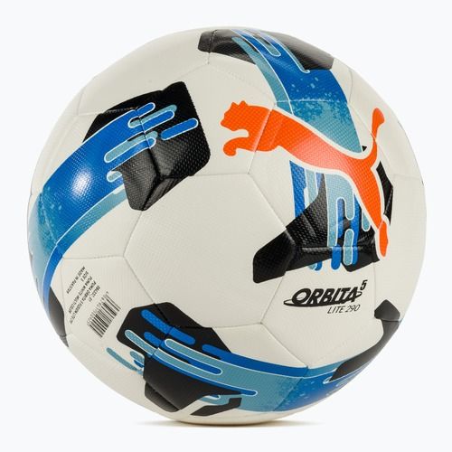 Minge de fotbal PUMA Orbita 5 Fusion Lite puma white/multicolor mărimea 5