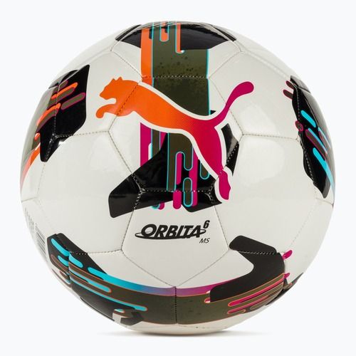 Minge de fotbal PUMA Orbita 6 MS puma white/multicolor mărimea 3