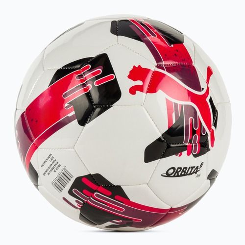 Minge de fotbal PUMA Orbita 6 MS puma white/puma red mărimea 3
