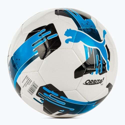Minge de fotbal PUMA Orbita 6 MS puma white/ignite blue mărimea 3
