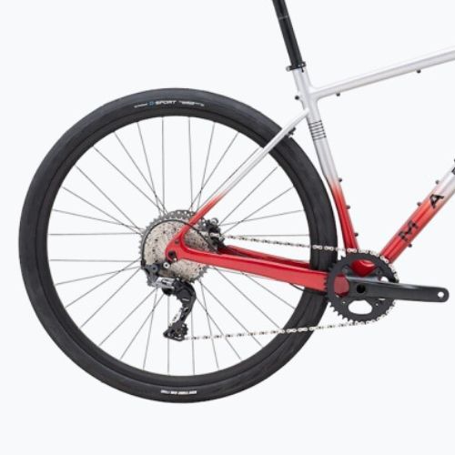 Bicicletă gravel Marin Headlands 1 700C 2024 gloss chrome/chrome red/black