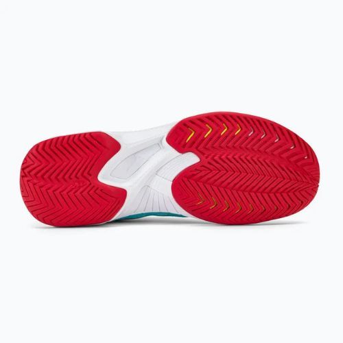 Încălțăminte de tenis pentru femei Mizuno Wave Exceed Tour 5 AC tanger turquoise/fiery coral 2/white