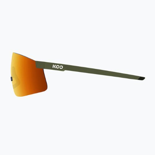 Ochelari de soare Koo Nova olive green matt/orange mirror