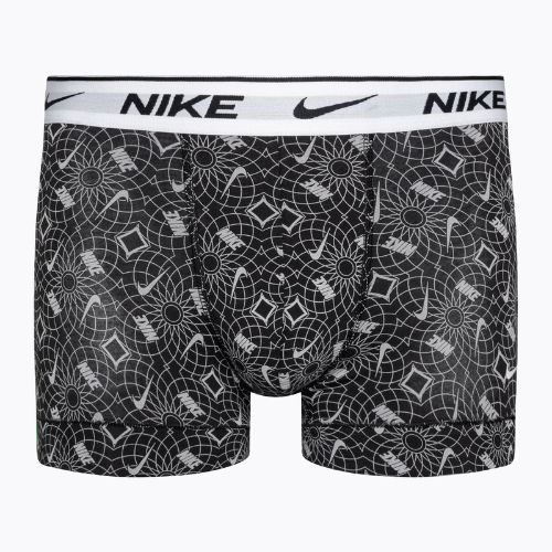 Boxeri pentru bărbați Nike Everyday Cotton Stretch Trunk 3 pary black/blue/grey