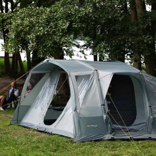 Cort de camping gonflabil pentru 6 persoane KADVA AIRcamp 6.24 verde