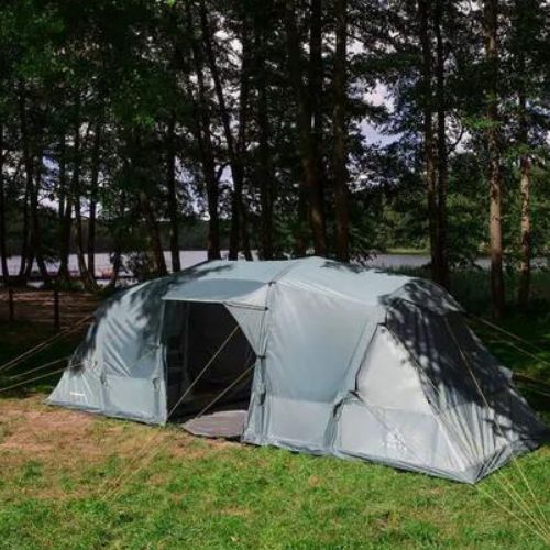 Cort de camping gonflabil pentru 6 persoane KADVA AIRcamp 6.33 verde