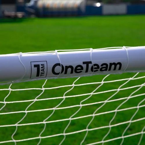 Poartă de fotbal OneTeam PVC 244 x 150 cm albă