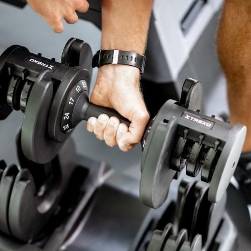 Halteră reglabilă XTREXO TXO-B4W005 32 kg negru