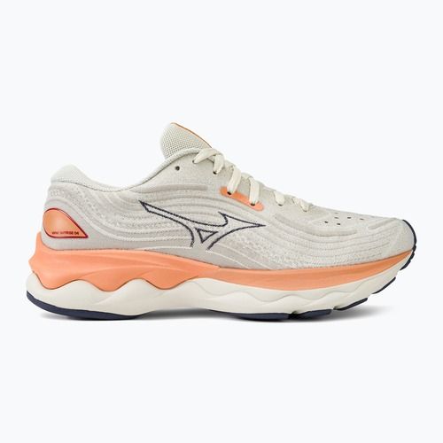 Încălțăminte de alergat pentru femei Mizuno Wave Skyrise 4 snow white/blue/coral reef