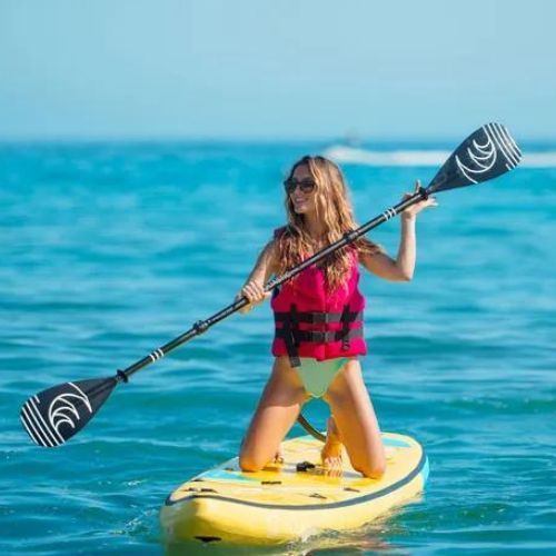 Placă SUP AQUASTIC Touring 12'6" galben