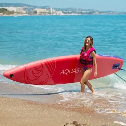 Placă SUP AQUASTIC Touring 12'6" 2024 roșu