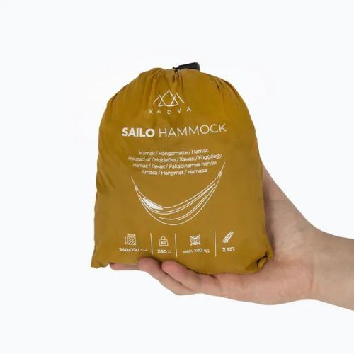 Hamac turistic KADVA Sailo Hammock ultra ușor galben