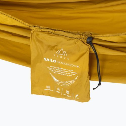 Hamac turistic KADVA Sailo Hammock ultra ușor galben