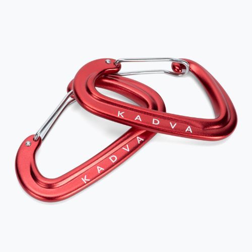 Carabinier pentru montarea hamacului KADVA Hammock Carabinier roșu