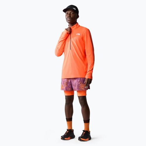 Bărbați de alergare pulover The North Face Sunriser 1/4 Zip flacără vie