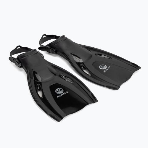 Set de snorkeling AQUASTIC Cove mască + tub + labe negru