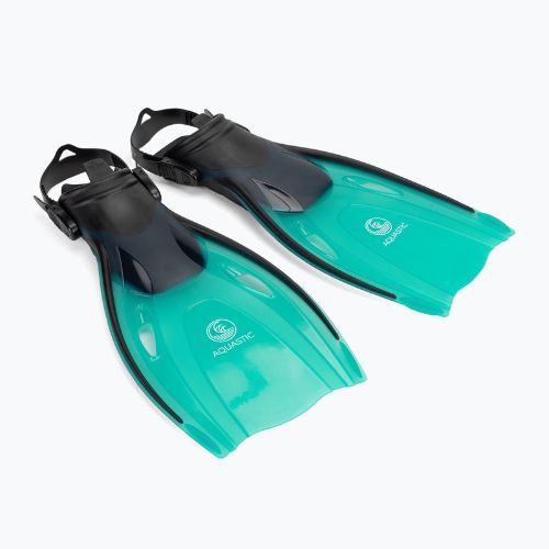 Set de snorkeling AQUASTIC Jetty mască + tub + labe albastru