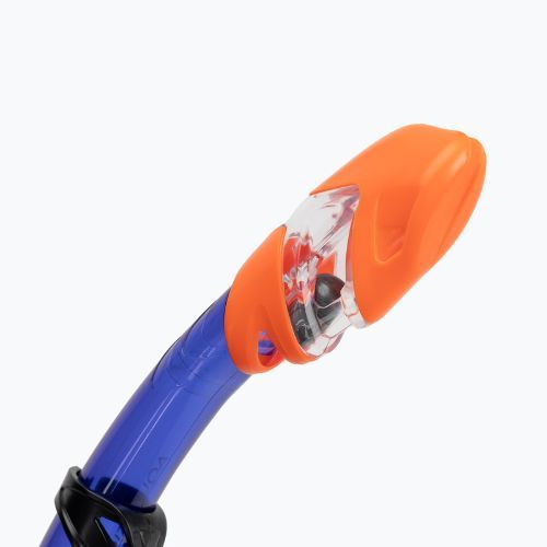 Set de snorkeling pentru copii AQUASTIC Shelly mască + tub + labe albastru