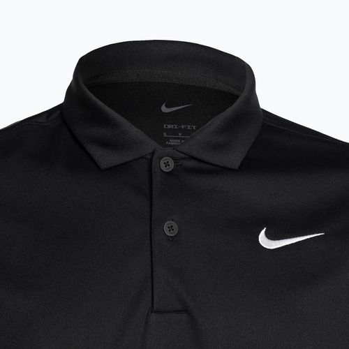 Tricou de tenis pentru bărbați Nike Court Dri-Fit Polo Solid black/white