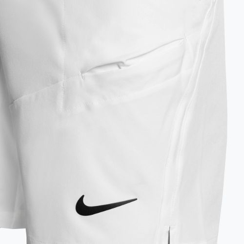 Pantaloni scurți de tenis pentru bărbați Nike Court Dri-Fit Advantage 9" white/white/black