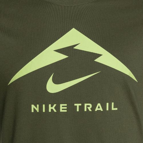 Tricou de alergare pentru bărbați Nike Dri-Fit UV medium olive