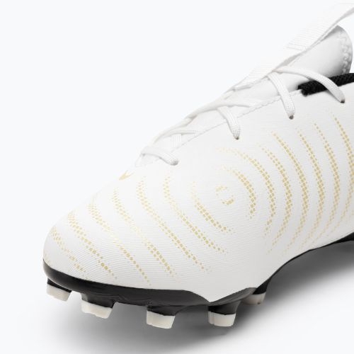 Încălțăminte de fotbal pentru copii Nike Phantom GX II Academy FG/MG Junior white/metallic gold coin/black