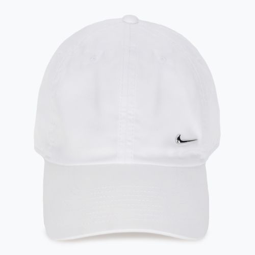 Șapcă Nike Dri-Fit Club Unstructured Metal Swoosh white/metallic silver