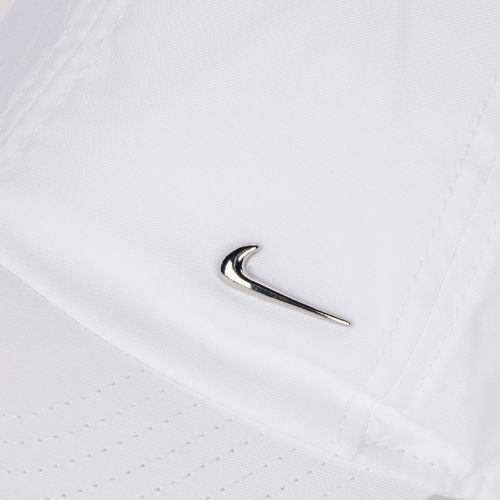 Șapcă Nike Dri-Fit Club Unstructured Metal Swoosh white/metallic silver