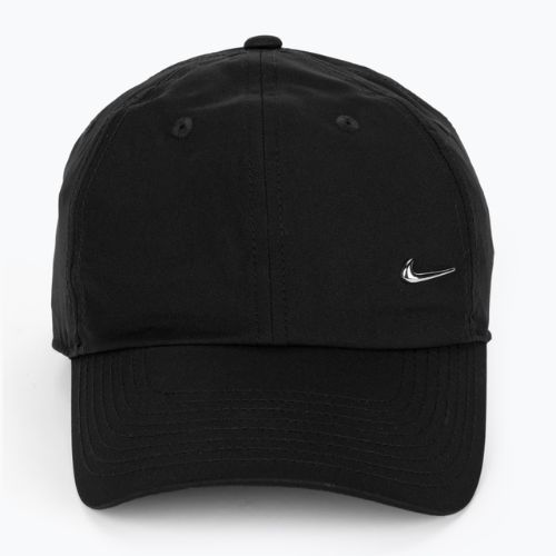 Șapcă Nike Dri-Fit Club Unstructured Metal Swoosh black/metallic silver