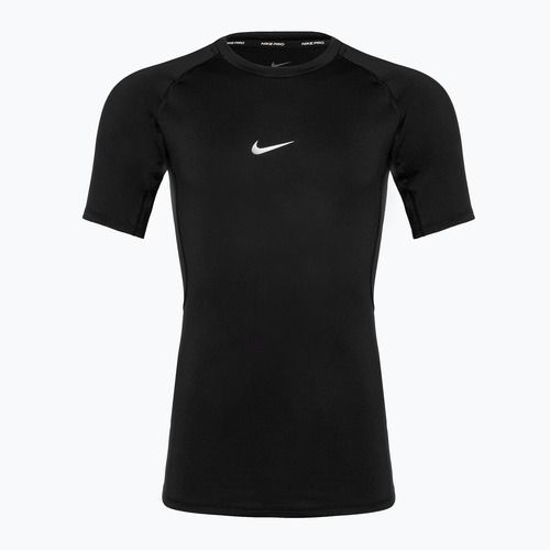 Tricou de antrenament pentru bărbați Nike Pro Dri-Fit Tight SS Fitness black/white