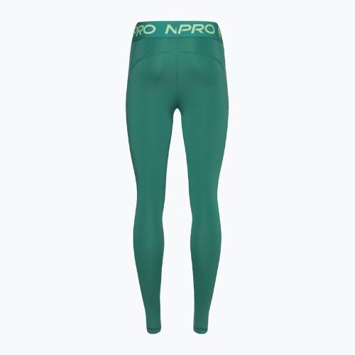 Colanți de antrenament pentru femei Nike Pro Dri-FIT Mid-Rise 7/8 Graphic bicoastal/vapour green/white