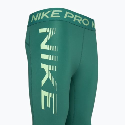 Colanți de antrenament pentru femei Nike Pro Dri-FIT Mid-Rise 7/8 Graphic bicoastal/vapour green/white