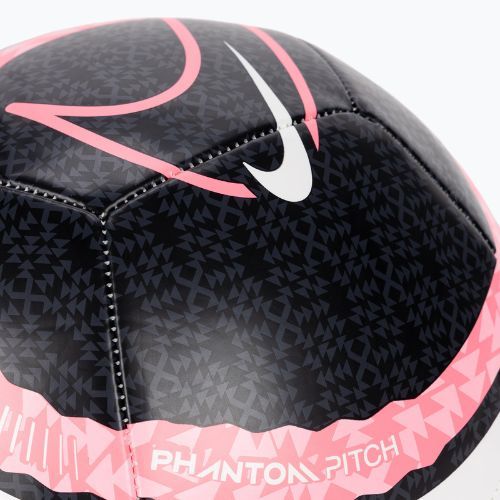 Minge de fotbal Nike Phantom white/black/sunset pulse mărimea  5