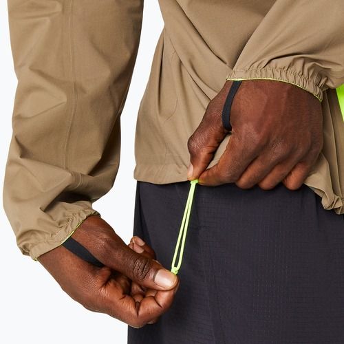 Jachetă de alergare pentru bărbați ASICS Fujitrail Waterproof pepper