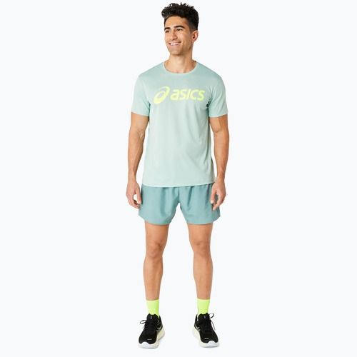 Tricou de alergare pentru bărbați ASICS Core Top light celadon/safety yellow