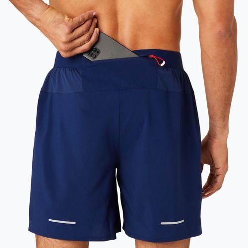 Pantaloni scurți de alergare pentru bărbați ASICS Road 2-N-1 7IN blue expanse / midnight