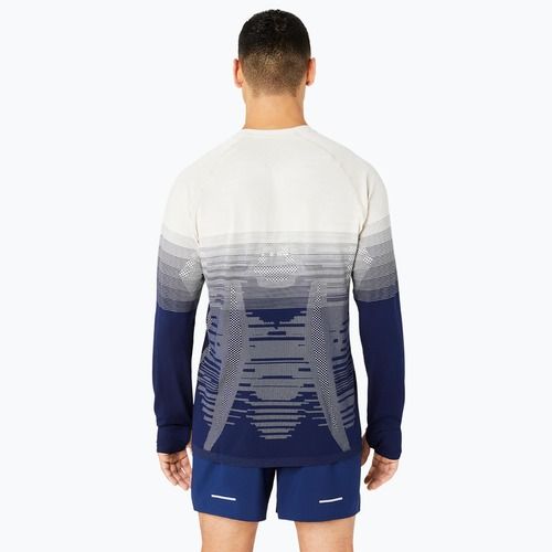 Longsleeve de alergare pentru bărbați  ASICS Seamless birch/blue expanse