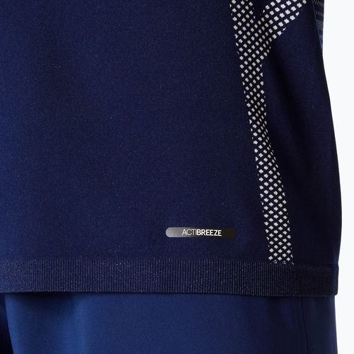 Tricou de alergare pentru bărbați ASICS Seamless birch/blue expanse