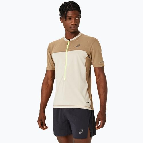 Tricou de alergare pentru bărbați ASICS Fujitrail feather grey/pepper